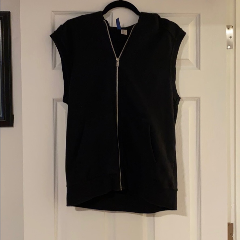 Sleeveless hooded vest